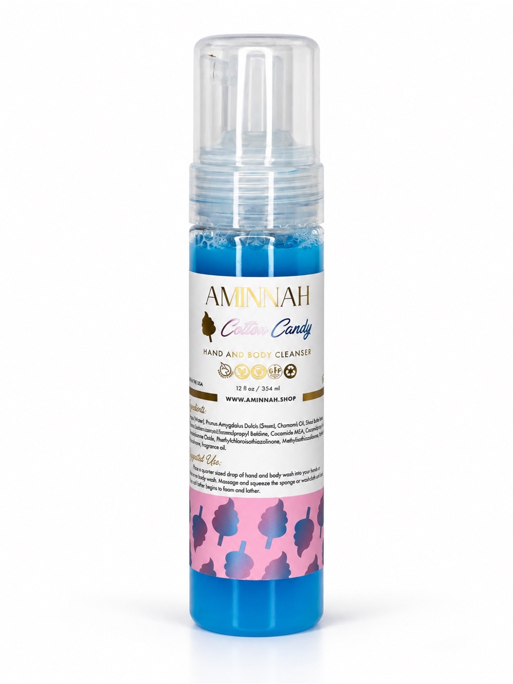 AMINNAH Cotton Candy Hand & Body Cleanser